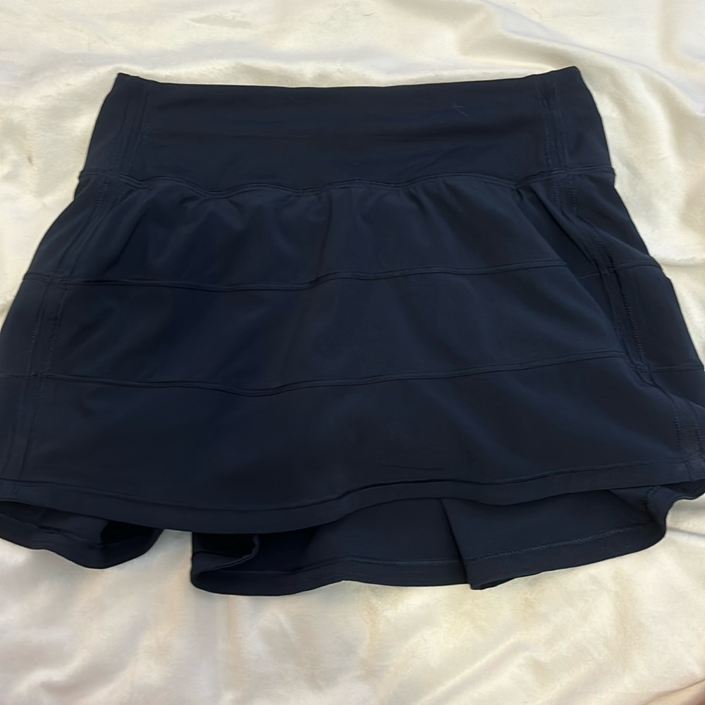 Navy Blue Pace Rival Lululemon Athletic Skirt
